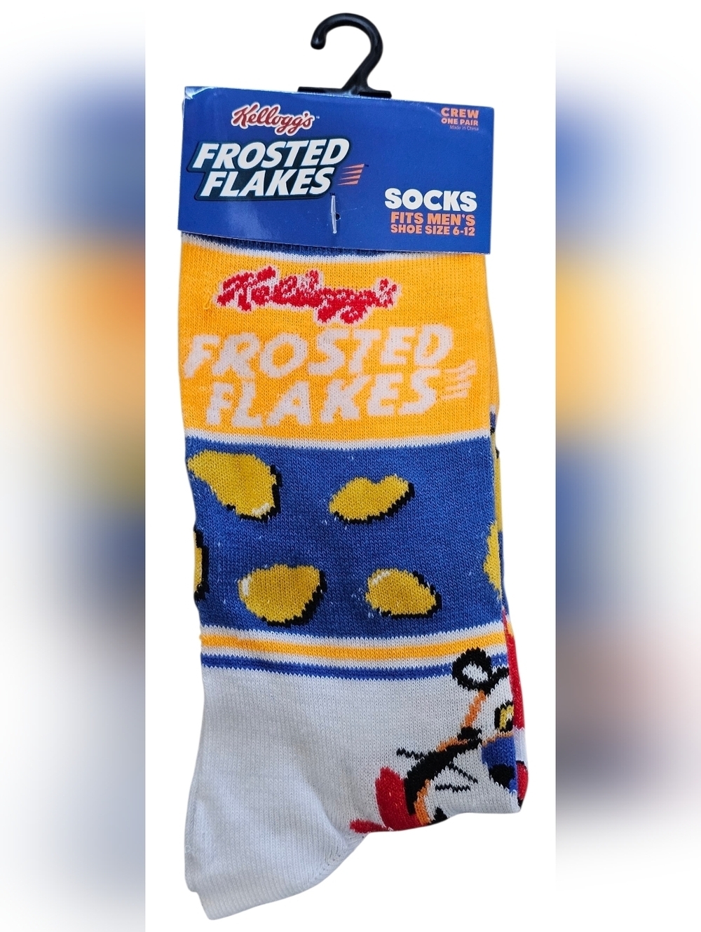 Novelty Men's Crew Socks, Frosted Flakes And Cap'n Crunch, Size 6-12, New - Picture 3 of 6